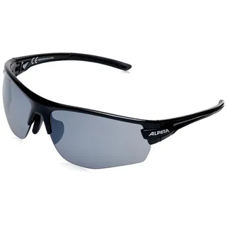 ALPINA TRI-SCRAY 2.0 HR - Indiv. Anpassbare, Bruchsichere Wechselscheiben Sport- & Fahrradbrille Mit 100% UV-Schutz Für Erwachsene, black, One Size