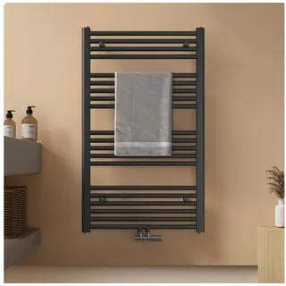 EMKE Badheizkörper 600 x 1000 mm 498 W anthrazit Mittelventil