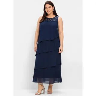 sheego Etuikleid Blau 52