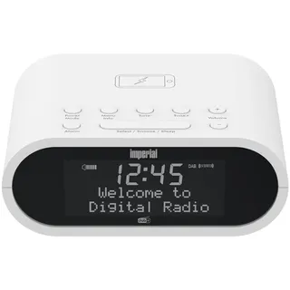 Imperial DABMAN d20 Radiowecker, DAB+, DAB, AM, FM, weiß