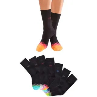 H.I.S. Socken 7 Paar Schwarz 35-38