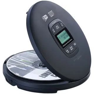 Tragbarer CD-Player, DAB+ Radio, Bluetooth, Akku, Ohrhörer, Anti-Shock