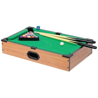 Mini Tischbillard Komplett Set - 50x30cm - Pool Billard Tisch m. Queues + Kugeln