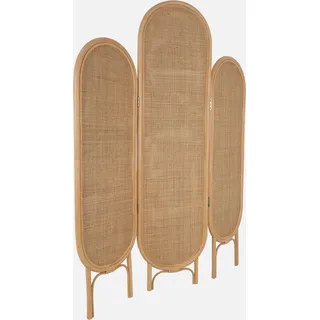 sweeek - Faltbarer Raumteiler aus Rattan und Geflecht für den Innenbereich.