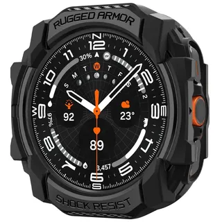 SPIGEN Rugged Armor Hülle Kompatibel mit Samsung Galaxy Watch Ultra 47mm (2024) - Matt Schwarz