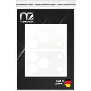 Aufkleber für iPhone 17 Pro Kameraplateau – Dicker Vinyl-Skin zum Abdecken des Hüllen-Ausschnitts & Schutz des Aluminiums (iPhone 17 Pro Plateau Sticker, Weiss Matt/Rau)