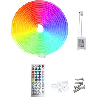 10m RGB-Lichtstreifen, BT-Tonabnehmer, bunte DIY-Modellierung, flexibler Silikon-Lichtstreifen, BT-Musik 44 Tasten Fernbedienung