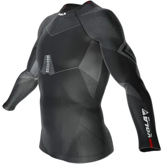 Vola Haut Manches Longues unterwäsche, Schwarz, S-M