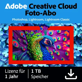 Adobe Creative Cloud Foto-Abo 1 TB 1 Jahr Win / Mac