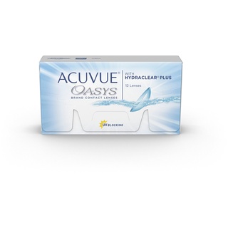 Acuvue Johnson & Johnson Acuvue Oasys (12er Packung) 2-Wochen-Linsen (-6.5 dpt & BC 8.4) mit UV-Schutz