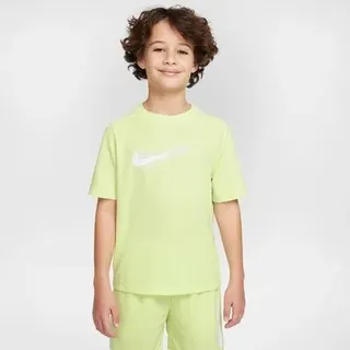 NIKE Kinder Hemd B NK DF MULTI SS TOP HBR, Größe L in Grau LT LEMON TWIST/WHITE