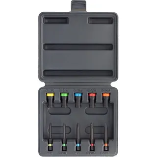 COFI 1453 Bit-Schraubendreher 10 Teiliger Set aus 5 Magnetdriver und 5 Punkten verschiedene Farben, (10 St)