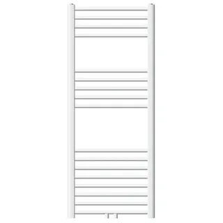 ECD Germany Badheizkörper 500 x 1200 mm 410 W weiß mit Mittelventil