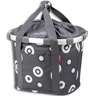 KLICKfix Bikebasket bubbles anthracite