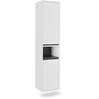 Vicco Viola Hochschrank 38 x 170 cm Weiß/Grau Holz