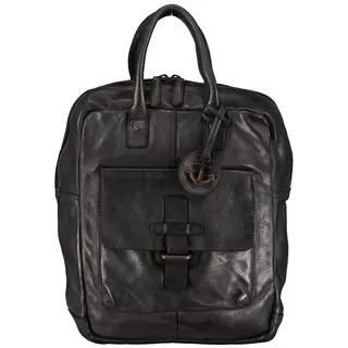 Harbour 2nd Urban Poets Handtasche Leder 23 cm Laptopfach schwarz