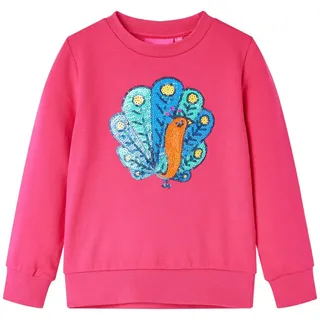 vidaXL Kinder-Sweatshirt Knallrosa 128