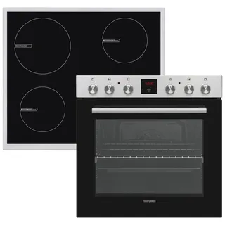 Telefunken B-HS-75-I-I Einbauherd Set mit Induktionskochfeld und Backofen