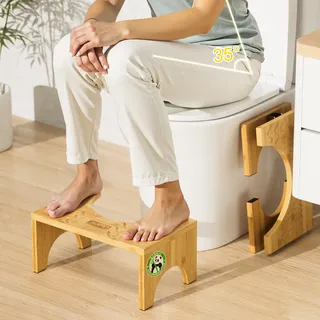 DEANIC Toilettenhocker Bambus 18 x 0 x 0 cm Natur