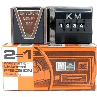 HR Autocomfort Münzetui Kilometermerker Kilometer Zähler Kilometerzähler 50er Jahre schwarz