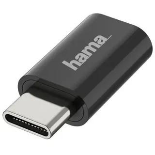 Hama USB-C auf Micro-USB Adapter Schwarz