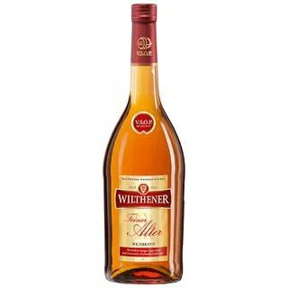 Wilthener Feiner Alter Weinbrand I V.S.O.P.-Qualität I Lagerung auf Limousin-Eichenholzfässern I 36% vol. I 0,7 l