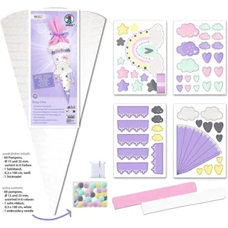 Ludwig Bähr SCHULTÜTEN-BASTELSET EASY LINE "REGENBOGEN"