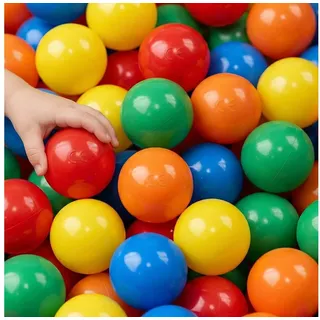 LittleTom 3000 bunte Bälle für Bällebad 7cm Babybälle Plastikbälle Baby Spielbälle