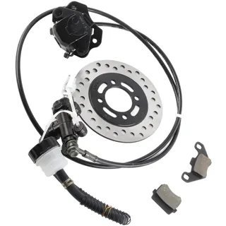 GO KART Hauptbremszylinder-Kit, Hydraulisches Bremsen-Kit, Universal-Go-Kart-Bremsen-Kit, Scheibenbremsen-Kit, Bremsbelag, Scheibenrotor für 50 110 125 150 200 250