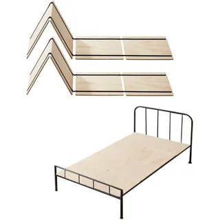 Vevor Bunkie Board in Twin-Größe Faltbare Bettbrettlatten mit Verbindung, Holzmatratzenauflage, Unterstützung unter Matratzenbrettern, gebrauchsfertig, 8-teilig, Naturholz Latten