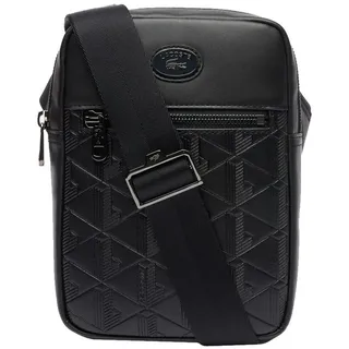 Lacoste Nomogramme Umhängetasche Leder Black