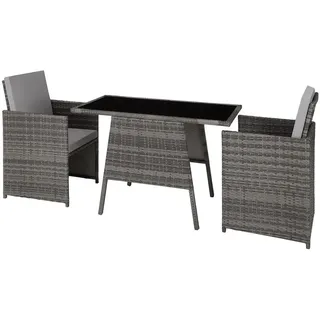 Tectake  Lausanne Set 3-tlg. grau