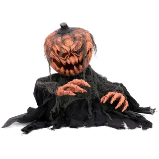 Europalms Halloween Kürbis-Monster 50 cm Orange