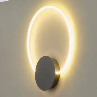 Osram Wandleuchte Decor Aura in Anthrazit / Transparent dimmbar mit warmweißem Licht - imposantes Filament-Design