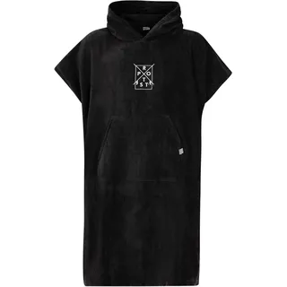 Protest Purdey Poncho Herren Schwarz One Size