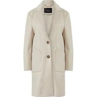 s.Oliver Softer Mantel mit Reverskragen und aufgesetzten Taschen - beige - 46