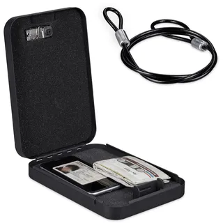 Relaxdays 10041739 Bargeldaufbewahrungsbox