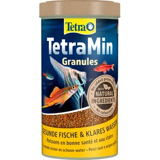 TetraMin Granules - langsam absinkendes Fischfutter, ideal für Fische in der mittleren Wasserschicht des Aquariums, 500 ml Dose