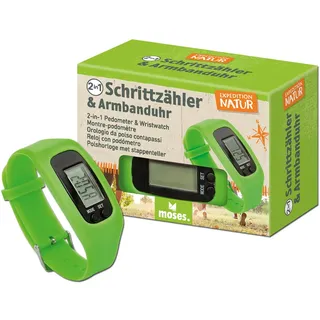 Moses Expedition Natur 2-in-1 Schrittzähler & Armbanduhr