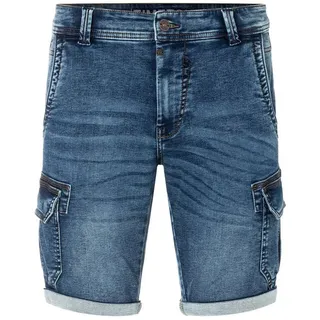 TIMEZONE Cargoshorts Cargo Jeans Kurze Slim StanleyTZ decoration - H-5512 blau 30W
