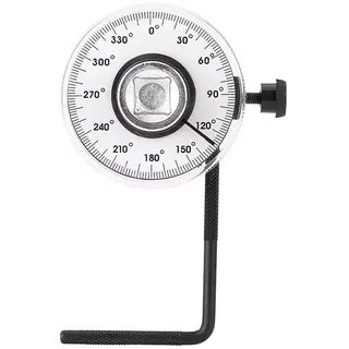 Drehmomentschlüssel mit Winkelmessung 1/2 Zoll, 360° Drehwinkelmesser für präzise Montage, verstellbarer Hebel, Aufbewahrungskoffer