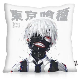 VOID Ghoul Kaneki Kissenbezug Kissenhülle Outdoor Indoor Tokyo Anime Manga, Kissen Größe:40 x 40 cm