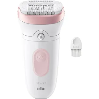 Braun Silk-épil 7 7-000 weiß/rosa