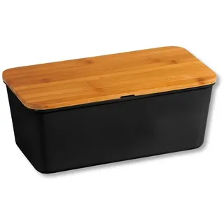 KESPER Brotkasten Melamin 36 cm schwarz matt
