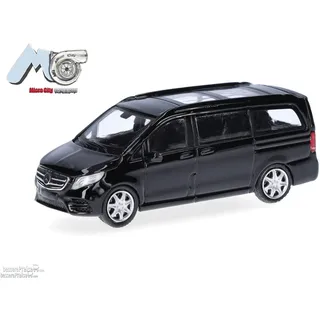 HERPA 87MC000075 - MicroCity Mercedes-Benz V-Klasse schwarz 1:87