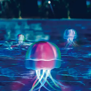 Trendline LED Poolbeleuchtung Qualle 14,2 cm x 28,5 cm Blau