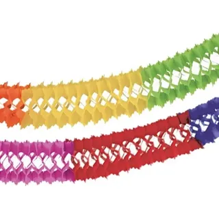 Papstar Girlande Papier Ø 16 cm, · 4 m "Intensive" schwer entflammbar,