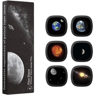 Ainael Galaxy Projektor Disc – Ultra HD Projektionsscheibe, kompatibel mit Ainael Galaxy Projektor und SKE-TKQ01 & BL-DQY02 (Pro Version), 6er Set (Moon)