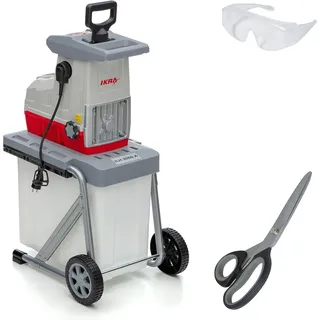 IKRA Elektro Gartenhäcksler ILH 3000 A, mit Titanschere & Schutzbrille