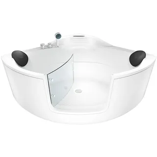 SeniorBad AcquaVapore Badewanne mit Tür Eckbadewanne 140 x 140 cm (S60-EH)
